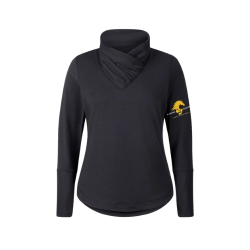 Crossover Collar Weekender Top